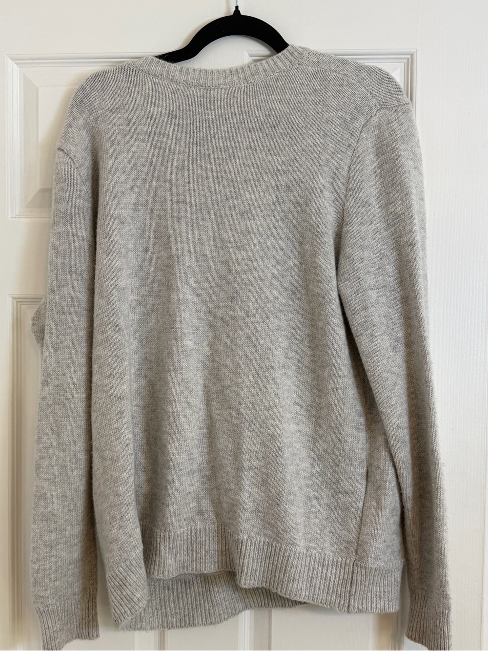 Lovestitch Gray Faux Wrap Knit Sweater Size Large - Picture 5 of 6